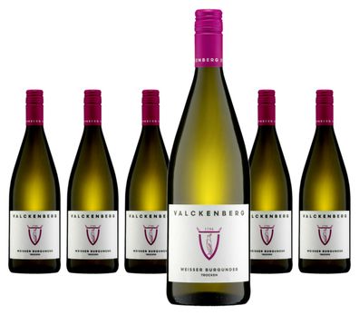 6 x Valckenberg Weisser Burgunder trocken 1 Liter – 2025