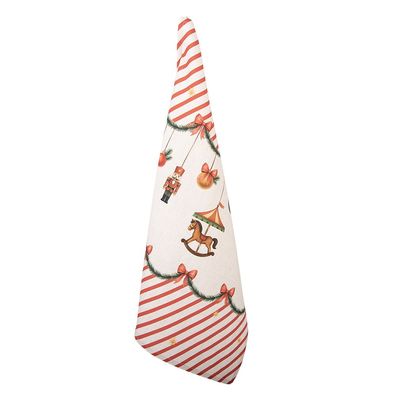 Clayre & Eef Geschirrtuch 50x70 cm Beige Baumwolle (Gr. 50x70 cm)
