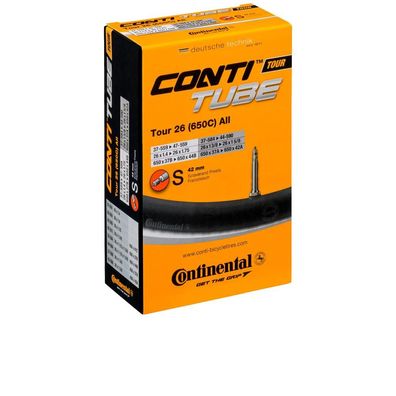 Continental Fahrradschlauch Tour 26, 26x1 1/8-1.75", 37/47-559/597, SV Sclaverand-Ven