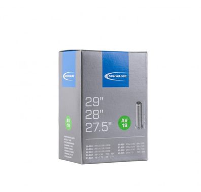 Schwalbe AV19 Fahrradschlauch 27,5"/28"/29", Autoventil 40 mm, ETRTO 40/62-58