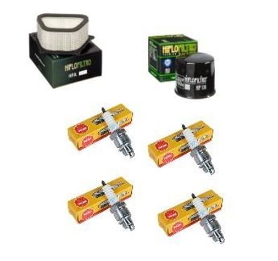 Wartungssatz Ölftilterset Zündkerze spark splug passt an Suzuki Gsx 1300 99-07