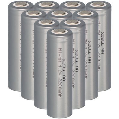 10x XCell Akku Mignon AA 1,2V / 2200mAh X2200AAI