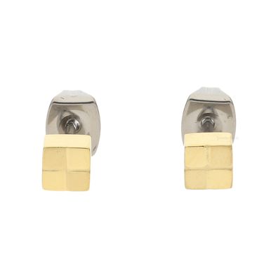 Boccia Ohrstecker 0518-04 Titan, Gold plattiert