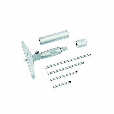 Metrica Tiefenmikrometer 0-100 mm 0,01 mm DIN 863 im Holzkoffer 44090