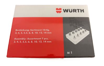 Schraubenausdreher?Satz kurz 10?teilig - Ausdreher für beschädigte Schrauben
