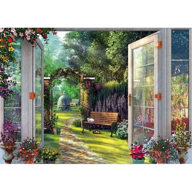 Schmidt Puzzle Blick in den verwunschenen Garten 1000 Teile