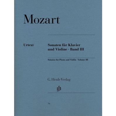 Sonaten Band 3 (Mozart) Klavier und Violine Noten Urtext