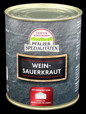 Pfälzer Spezialitäten Weinsauerkraut 850 ml