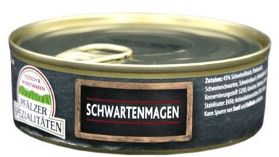Pfälzer Spezialitäten Schwartenmagen Vollkonserve 200g Dose
