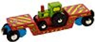 Tieflader Waggon mit Traktor