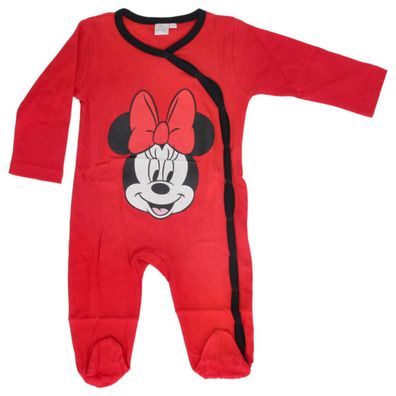 Disney Minnie Mouse Babybody Strampler Baumwolle Rot Einteiler Baby Kleidung