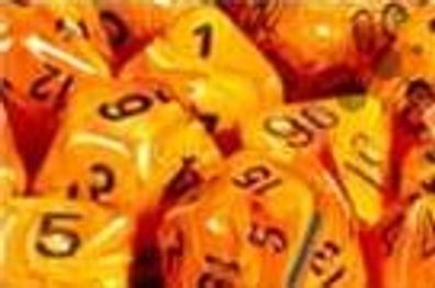 Vortex Dice™ Polyhedral Orange/black 7-Die Set