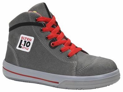 ELTEN Sicherheitsschuhe Vintage Mid ESD S3 Leder Stahlkappe Grau 42