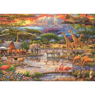 Schmidt Spiele Paradies am Kilimandscharo, Puzzle Standard 500 Teile