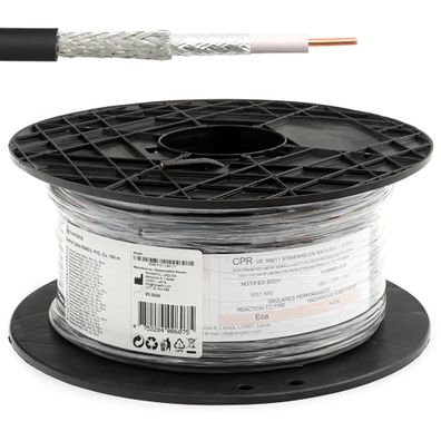 Rangeful RG58 Koaxialkabel 100 m 50 Ohm 5 mm doppelt geschirmt