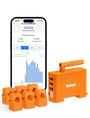 Refoss EM06 3-Phasen Energiezähler WLAN Bluetooth 6 Kanäle 150A