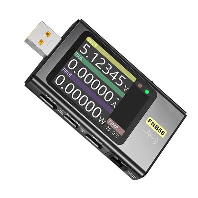 Iegefirm FNB58 USB-Tester USB-C Voltmeter Ladeprotokoll PD bis 7 A