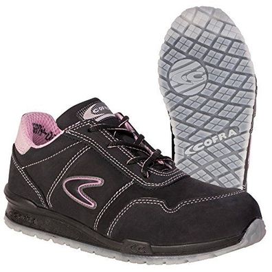 COFRA ALICE S3 SRC Sicherheitsschuhe Schwarz Rosa Größe 38