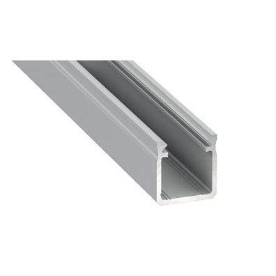 LED Aluminium Profil Leiste | Mit Endkappe und Montagehalterung | Abdeckung | 1m