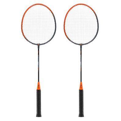 NILS Badminton-Set – 2 Schläger mit ¾-Schutzhülle für Einsteiger