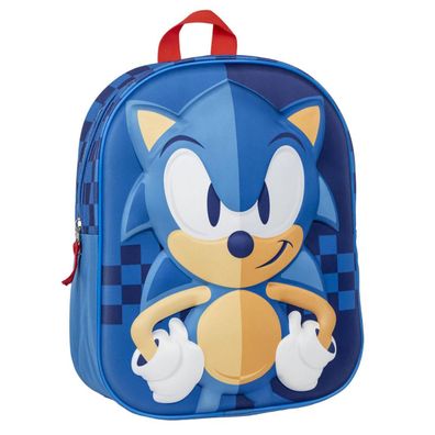 Sonic 3D Kindergarten Rucksack Kinder Rucksack, Vorschule, leicht