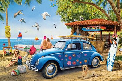 VW Käfer am Strand