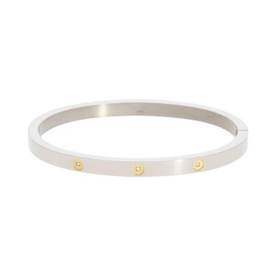 Boccia Armreif 03074-03 Titan, Gold plattiert, Diamant