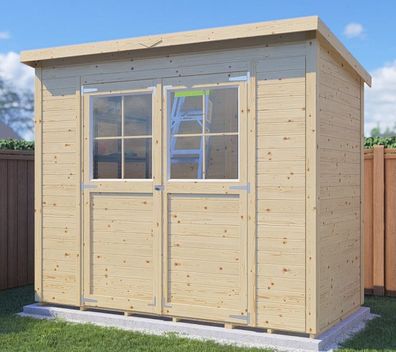Steiner Gartenhaus Glücksburg 02 | Doppelflügeltür inkl. Fenster | inkl. Fußbode