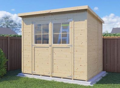 Steiner Gartenhaus Glücksburg 03 | Doppelflügeltür inkl. Fenster | inkl. Fußbode