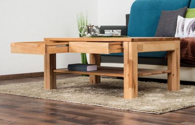 Couchtisch Wooden Nature 11 Kernbuche massiv geölt - 100 x 70 x 45 cm (B x T x H