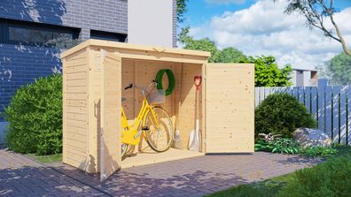 Gartenschrank / Geräteschrank Ilsede 01, Naturbelassen - Elementgartenschrank, G