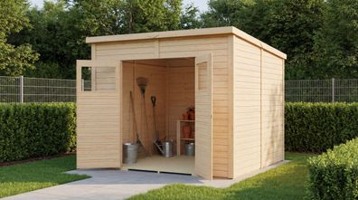 Gartenhaus | inkl. Fußboden | Gerätehaus | Naturbelassen | Elementbauweise | Gru