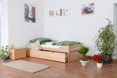 Einzelbett / Gästebett "Easy Premium Line" K1/1h inkl. 2. Liegeplatz und 2 Abdec