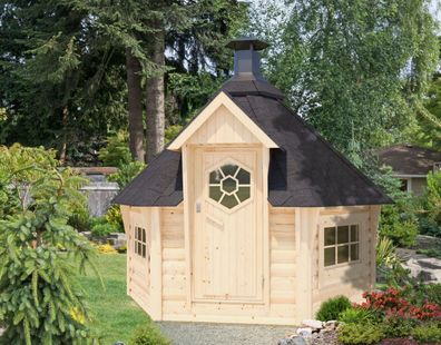 Grillhaus Eisenhut 01 - Abmessungen: 308 x 267 x 265 cm (B x T x H), Grundfläche