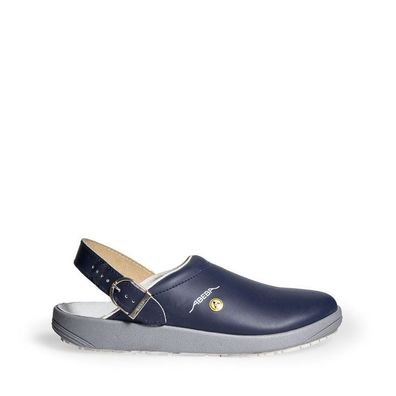 Abeba Berufsschuhe Berufs-Clog – Leder, Esd, Rubber-Sohle, Src Rutschhemmung