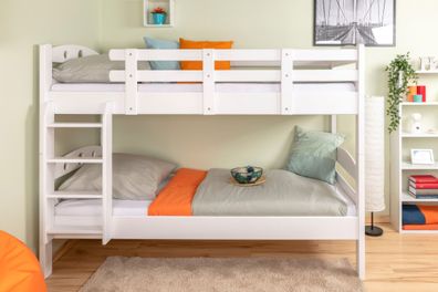 Etagenbett für Erwachsene "Easy Premium Line" K18/n, Kopfteil mit Löchern, Buche