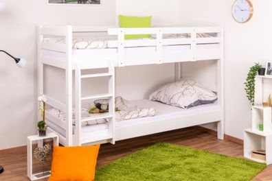 Stockbett für Erwachsene "Easy Premium Line" K17/n, Buche Vollholz massiv weiß l