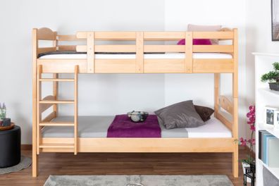 Etagenbett für Erwachsene "Easy Premium Line" K18/n, Kopfteil mit Löchern, Buche