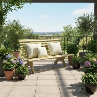Gartenbank | aus Massivholz | Fichte | langlebig | kesseldruckimprägniert | robu