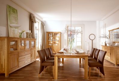 Zeitloses Esszimmer Komplett - Set D Floresta, 5-teilig, mit lebendig wirkender