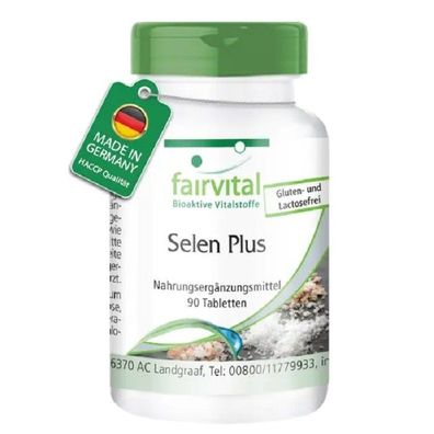 Selen Plus - 90 Tabletten - mit Vitamin E und Vitamin B fairvital