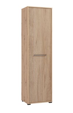 Garderobenschrank mit einer Tür Paduna 01, eine ausziehbare Kleiderstange, Farbe