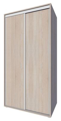 Schiebetürenschrank Garut 35, Farbe: Sonoma Eiche - Abmessungen: 194 x 100 x 40