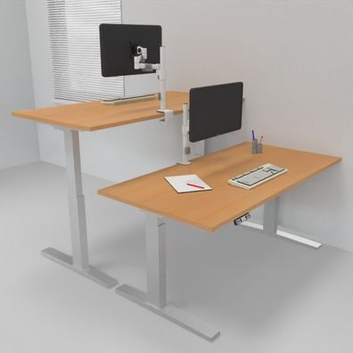 Doppelarbeitsplatz HMK1 elektrisch höhenverstellbar Bürotisch Büromöbel