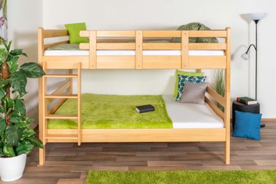 Etagenbett 140 x 200 cm für Erwachsene "Easy Premium Line" K24/n, Kopf- und Fußt