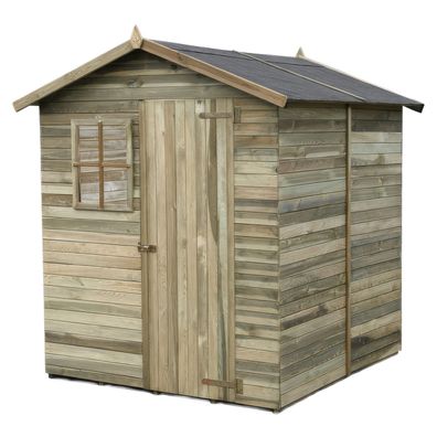 Gartenhaus inkl. Fußboden - Abmessungen: 183 x 183 x 225 cm (L x B x H)