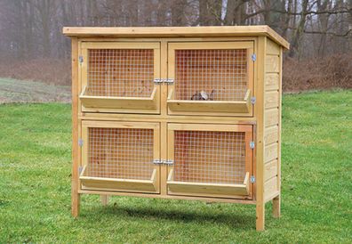 Kaninchenstall / Kleintierstall Rabbit 02 inkl. Boden - Abmessung (cm): 60 x 134