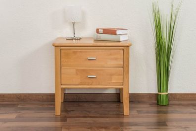 Nachtkästchen Wooden Nature 137 Kernbuche massiv - 50 x 53 x 42 cm (H x B x T)