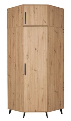 Eckkleiderschrank & Schrankaufsatz mit viel Stauraum Gondomar 06, Farbe: Eiche A