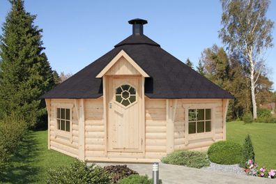 Grillhaus Eisenhut 04 - Abmessungen: 454 x 491 x 310 cm (B x T x H), Grundfläche
